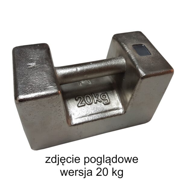 Wzorzec masy klasy M1 - 5 kg - żeliwo niklowane