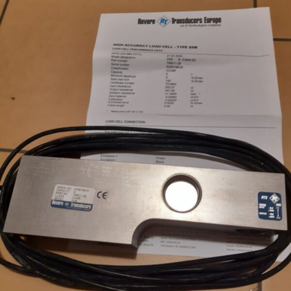 Przetwornik tensometryczny Revere SSB-C3-5t