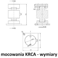 Mocowania do RCA Dini Argeo KRCA - wymiary - EWP